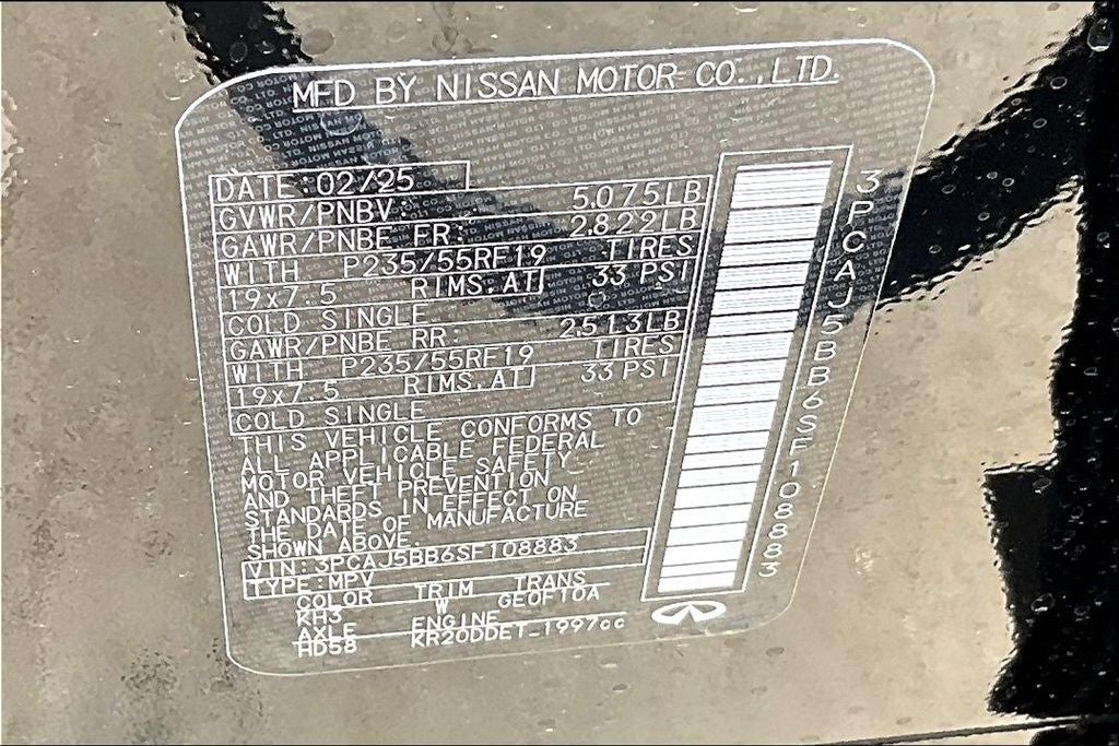 2025 INFINITI QX50 LUXE