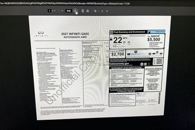 2027 INFINITI QX65 AUTOGRAPH