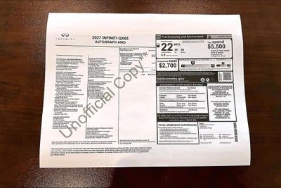 2027 INFINITI QX65 AUTOGRAPH