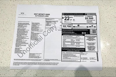 2027 INFINITI QX65 AUTOGRAPH