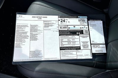 2026 INFINITI QX60 LUXE