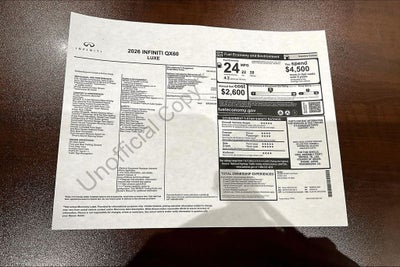 2026 INFINITI QX60 LUXE