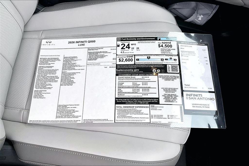2026 INFINITI QX60 LUXE