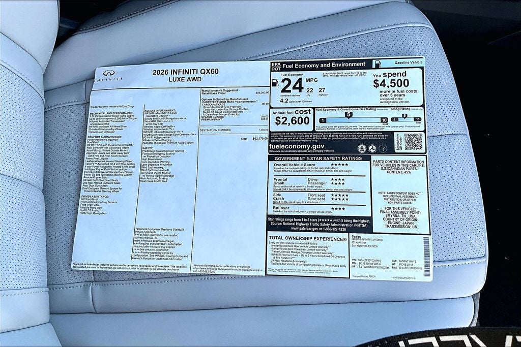 2026 INFINITI QX60 LUXE
