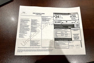 2026 INFINITI QX60 LUXE