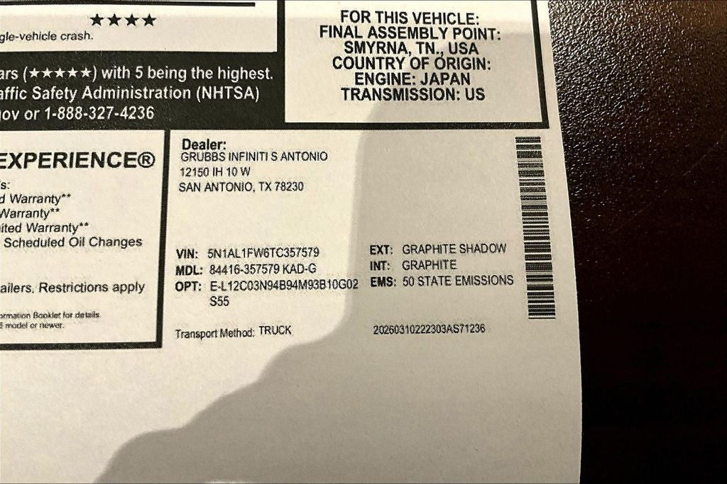 2026 INFINITI QX60 SPORT