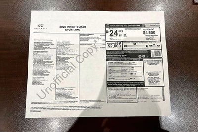 2026 INFINITI QX60 SPORT
