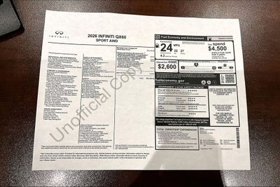 2026 INFINITI QX60 SPORT