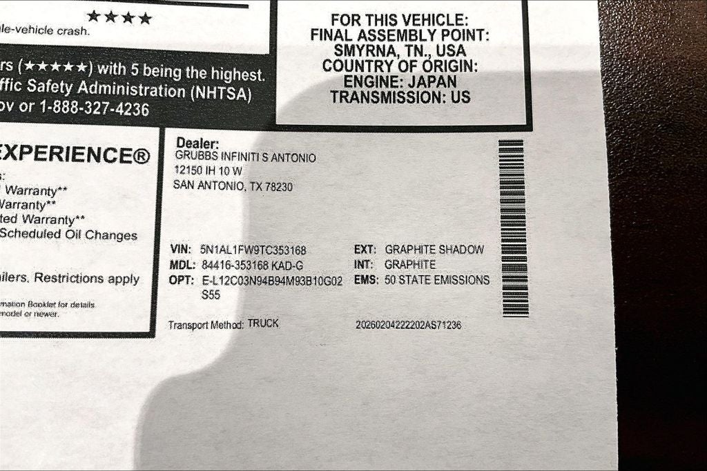 2026 INFINITI QX60 SPORT