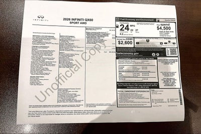 2026 INFINITI QX60 SPORT