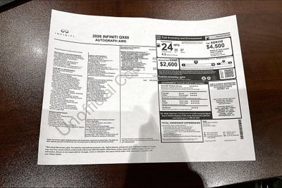 2026 INFINITI QX60 Autograph