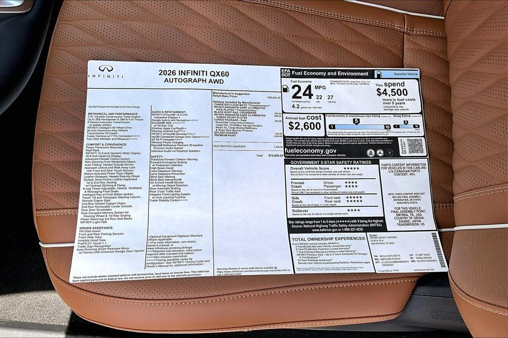 2026 INFINITI QX60 Autograph