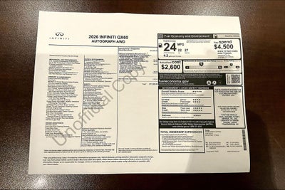 2026 INFINITI QX60 Autograph