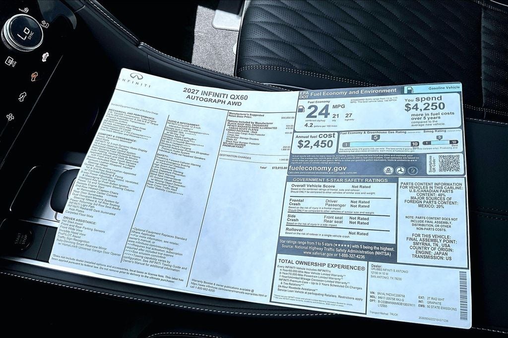 2027 INFINITI QX60 Autograph