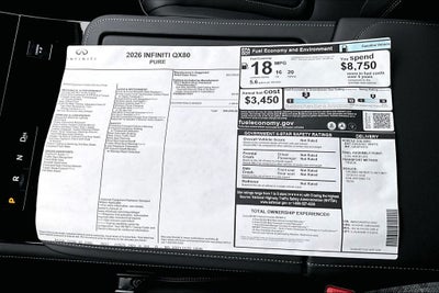 2026 INFINITI QX80 PURE