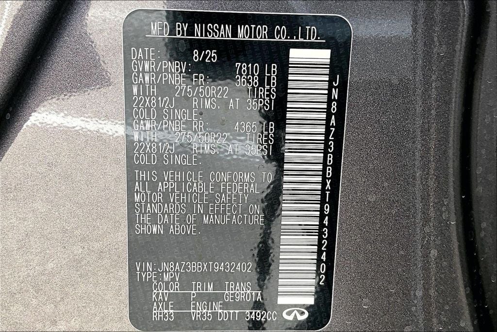 2026 INFINITI QX80 LUXE