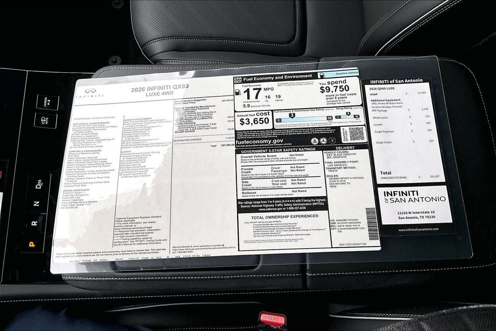 2026 INFINITI QX80 LUXE