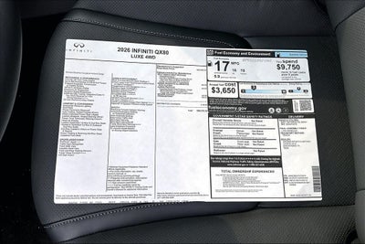 2026 INFINITI QX80 LUXE