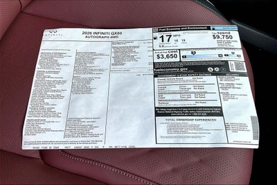2026 INFINITI QX80 AUTOGRAPH