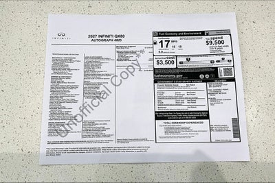 2027 INFINITI QX80 AUTOGRAPH