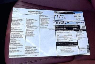 2026 INFINITI QX80 AUTOGRAPH