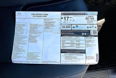 2026 INFINITI QX80 AUTOGRAPH