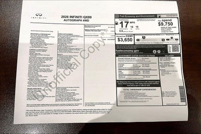 2026 INFINITI QX80 AUTOGRAPH