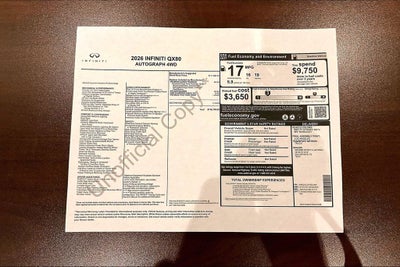 2026 INFINITI QX80 AUTOGRAPH