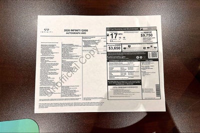 2026 INFINITI QX80 AUTOGRAPH