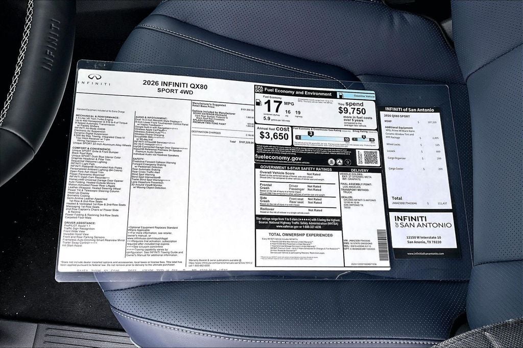 2026 INFINITI QX80 SPORT