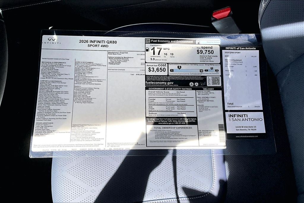 2026 INFINITI QX80 SPORT