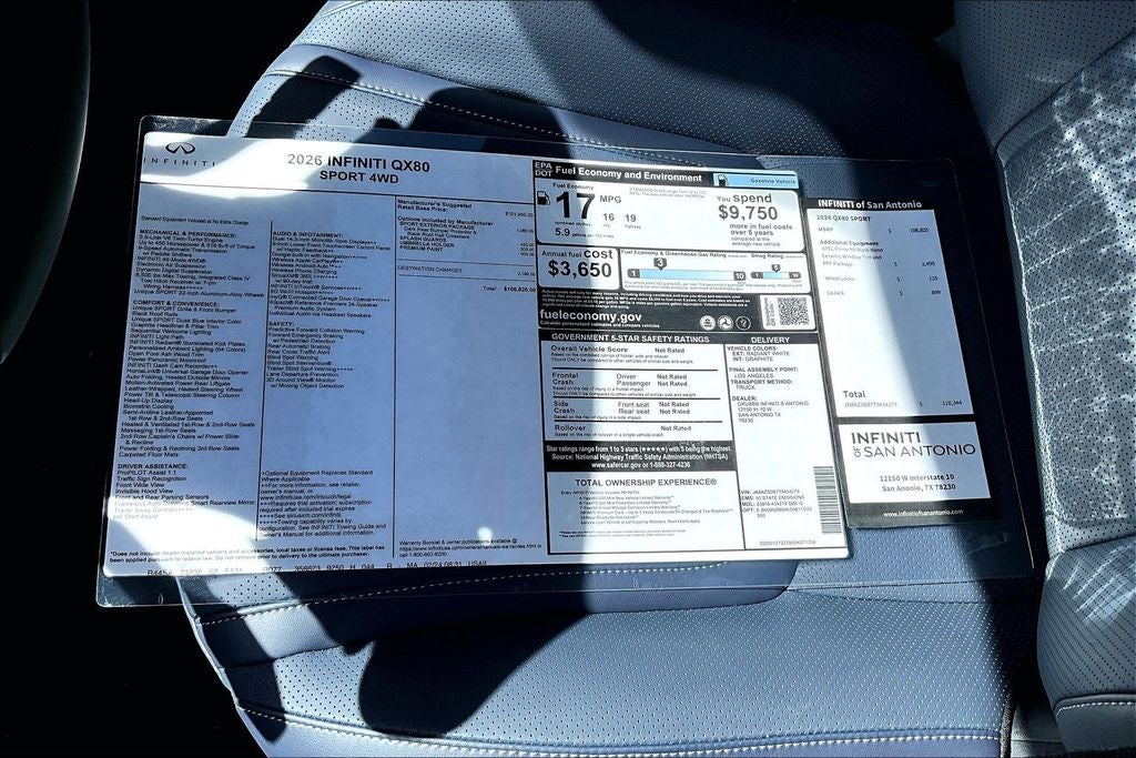 2026 INFINITI QX80 SPORT