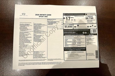 2026 INFINITI QX80 SPORT