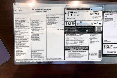2026 INFINITI QX80 SPORT
