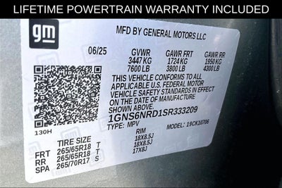 2025 Chevrolet Tahoe LT