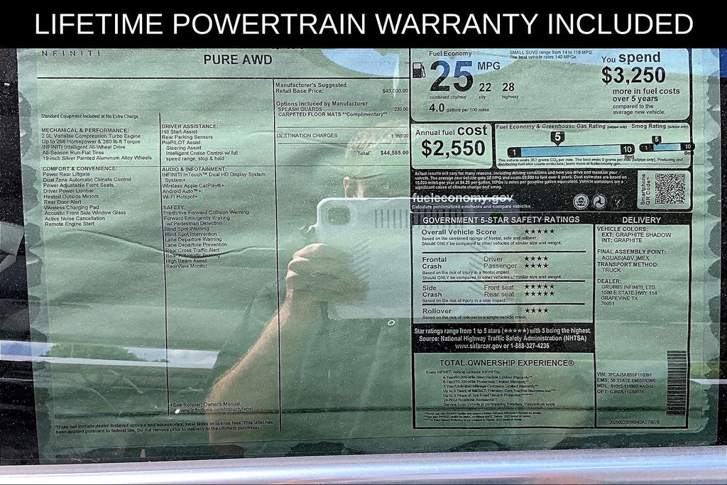 2025 INFINITI QX50 PURE