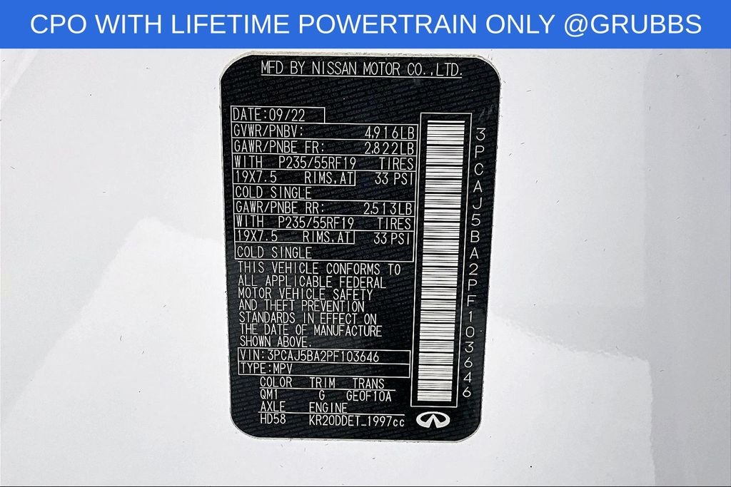 2023 INFINITI QX50 LUXE