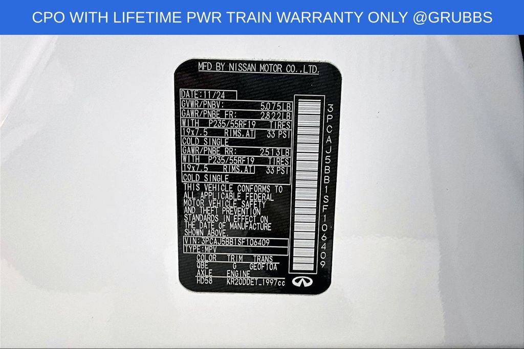 2025 INFINITI QX50 LUXE