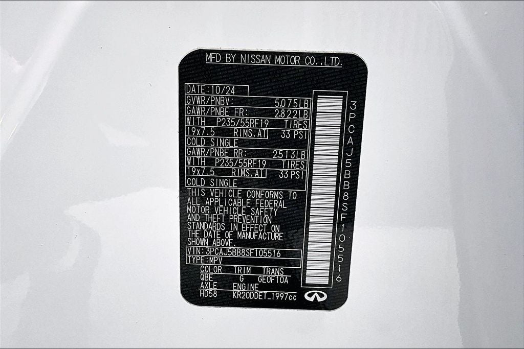 2025 INFINITI QX50 LUXE