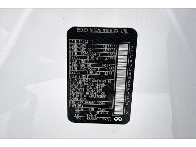 2025 INFINITI QX50 LUXE