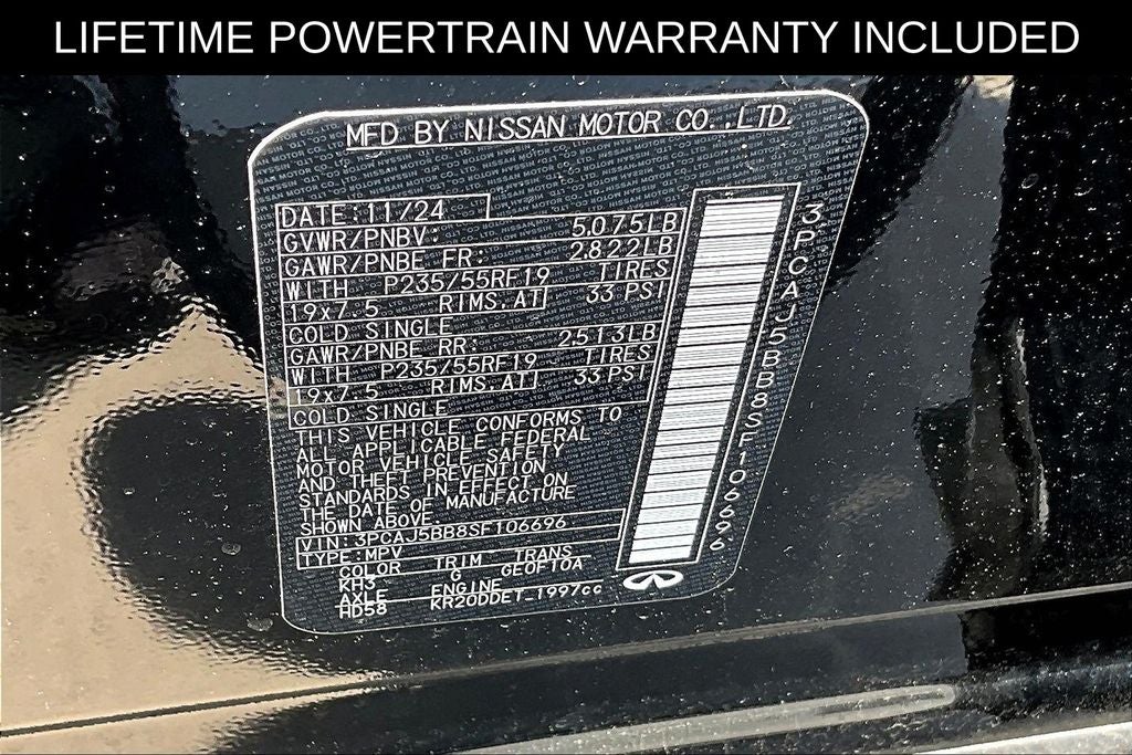 2025 INFINITI QX50 LUXE