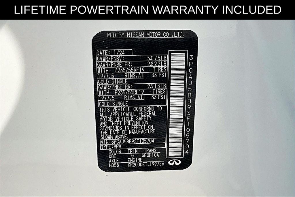 2025 INFINITI QX50 LUXE