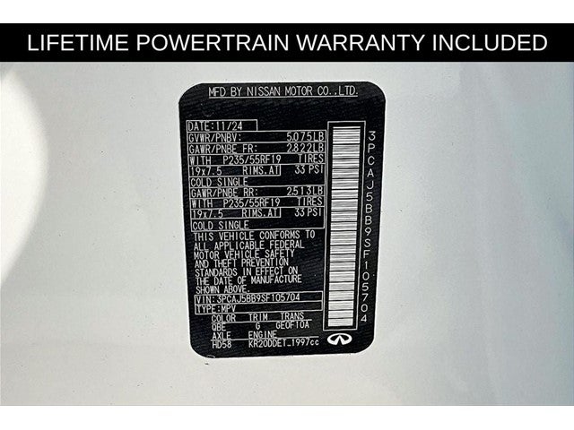 2025 INFINITI QX50 LUXE