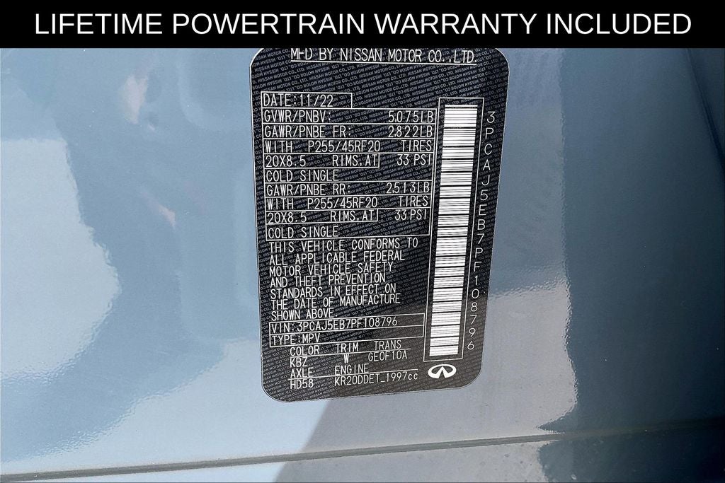 2023 INFINITI QX50 Sensory