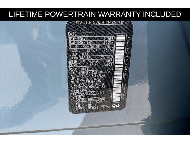 2023 INFINITI QX50 Sensory