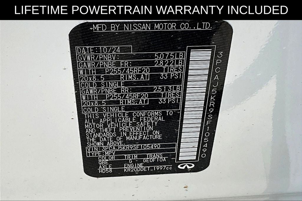 2025 INFINITI QX55 ESSENTIAL