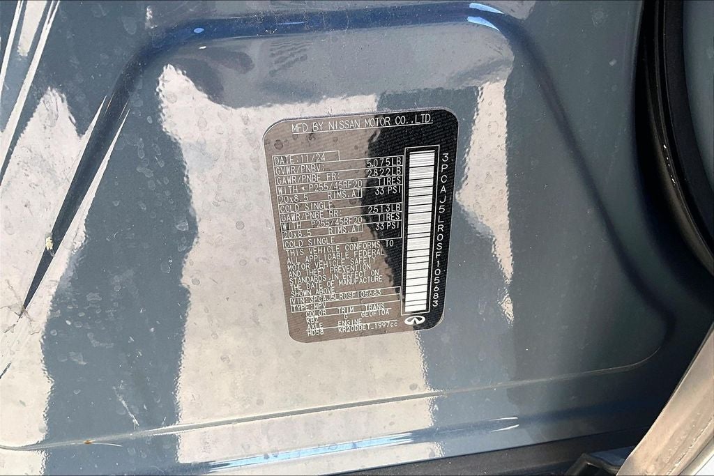 2025 INFINITI QX55 SENSORY