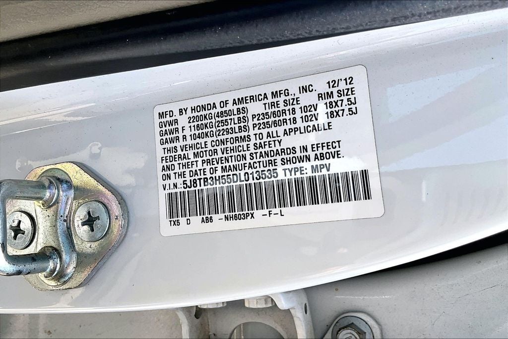 2013 Acura RDX Technology Package w/Technology Package