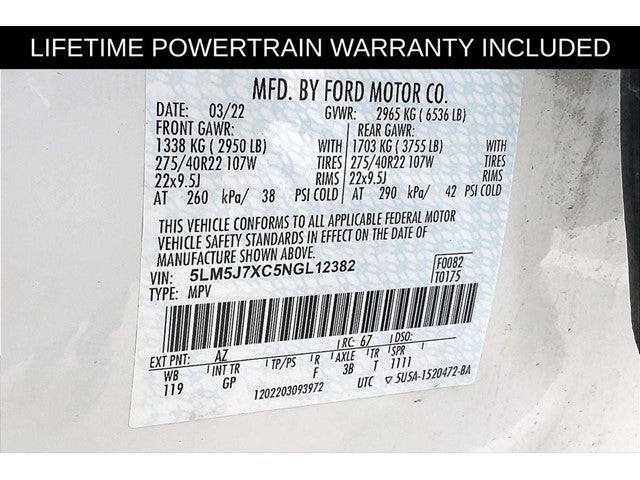 2022 Lincoln Aviator Reserve