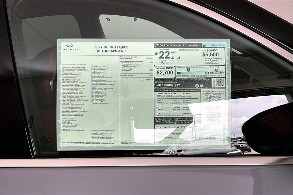 2027 INFINITI QX65 Autograph AWD